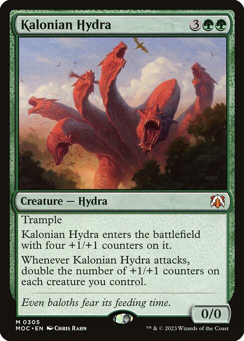 Kalonian Hydra - March of the Machine Commander Mythic Card