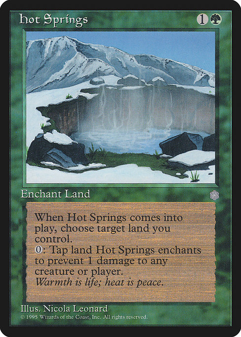 Hot Springs - Ice Age Rare Card