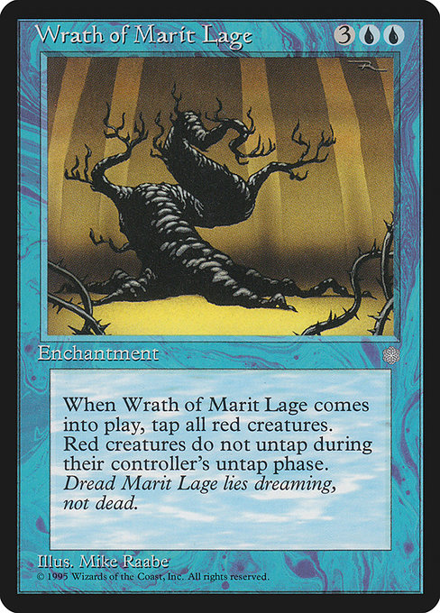 Wrath of Marit Lage - Ice Age Rare Card