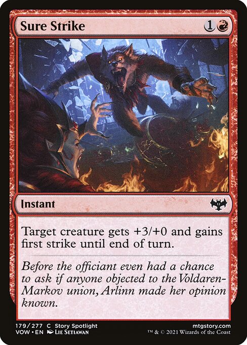 Sure Strike - Innistrad: Crimson Vow Common Card