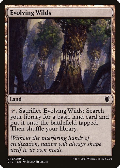 Evolving Wilds - Commander 2017 Common Card