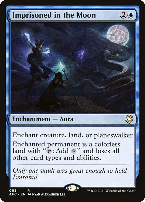 Imprisoned in the Moon - Forgotten Realms Commander Rare Card