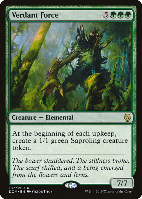 Verdant Force - Dominaria Rare Card