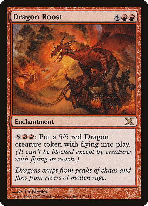 Dragon Roost - Tenth Edition Rare Card