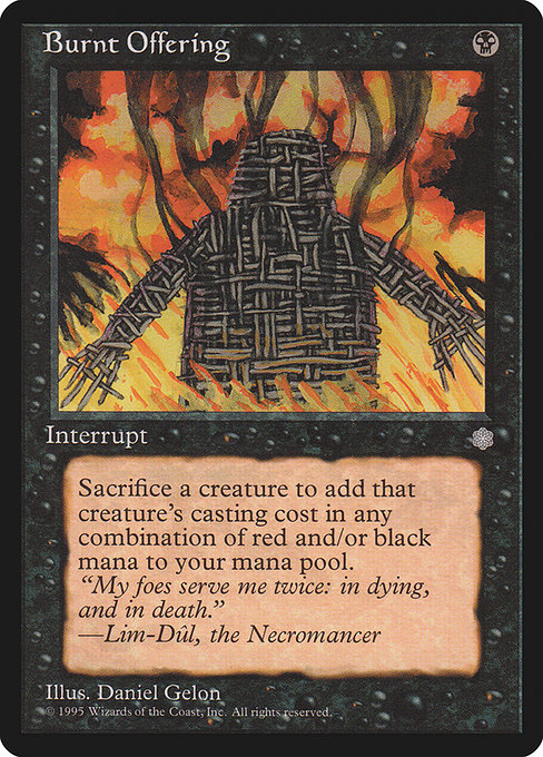 Burnt Offering - Ice Age Common Card