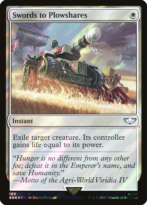 Swords to Plowshares - Warhammer 40,000 Commander Uncommon Card