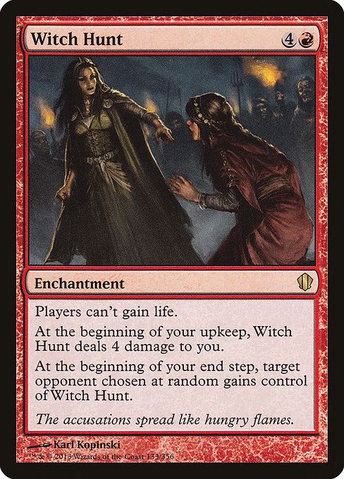 Witch Hunt - Commander 2013 Rare Card