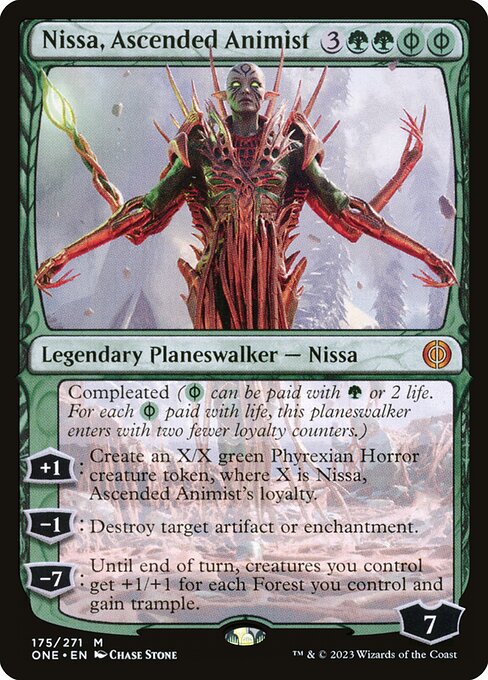 Nissa, Ascended Animist - Phyrexia: All Will Be One Mythic Card