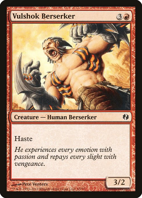 Vulshok Berserker - Duel Decks: Venser vs. Koth Common Card