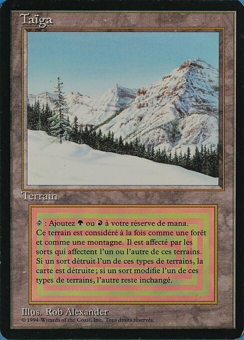 Taiga - Foreign Black Border Rare Card