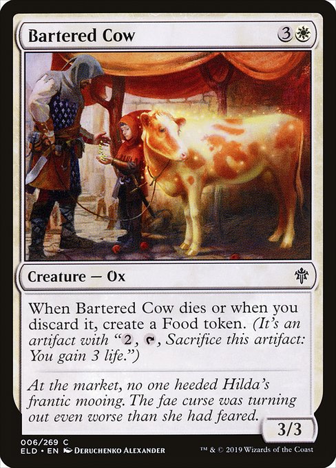 Bartered Cow - Throne of Eldraine Common Card