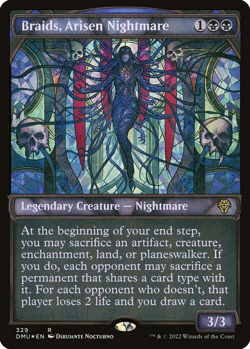 Braids, Arisen Nightmare - Dominaria United Rare Card