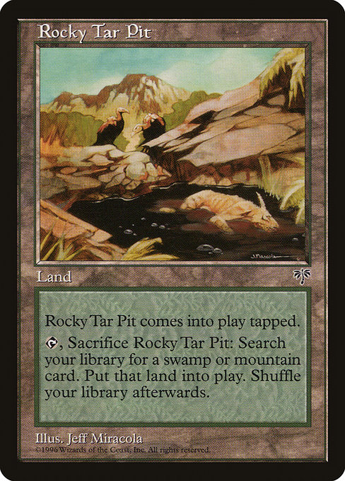 Rocky Tar Pit - Mirage Uncommon Card