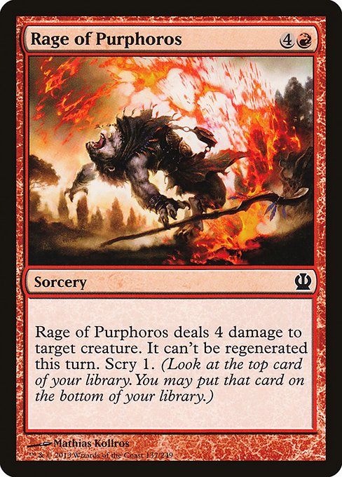Rage of Purphoros - Theros Common Card