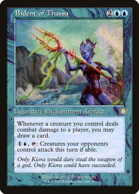 Bident of Thassa - The Brothers' War Commander Rare Card