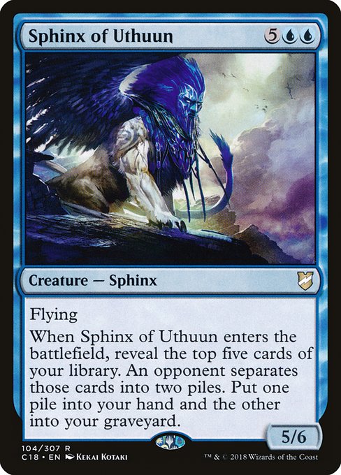 Sphinx of Uthuun - Commander 2018 Rare Card