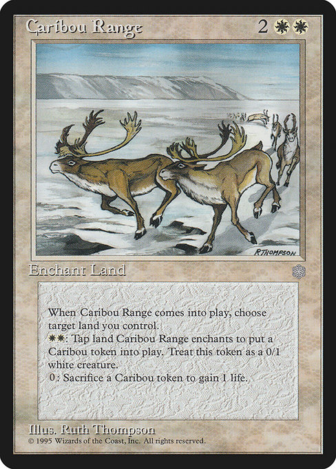 Caribou Range - Ice Age Rare Card