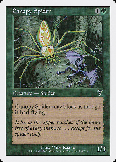 Canopy Spider - Seventh Edition Common Card