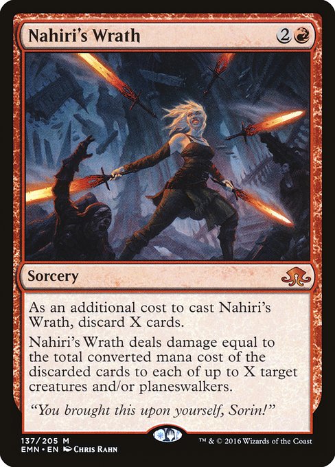 Nahiri's Wrath - Eldritch Moon Mythic Card