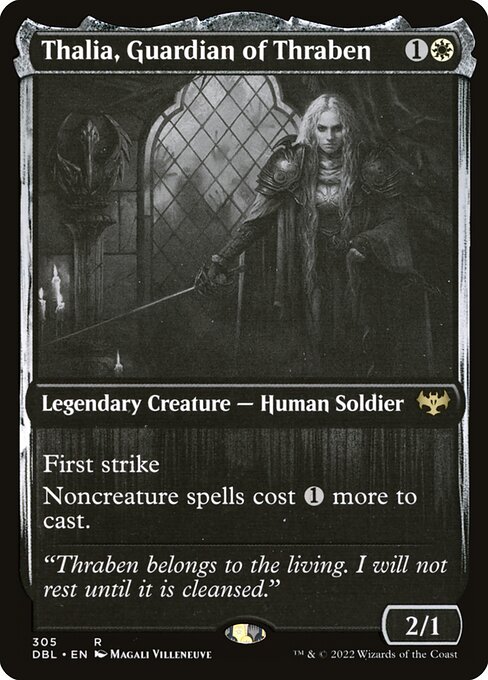 Thalia, Guardian of Thraben - Innistrad: Double Feature Rare Card