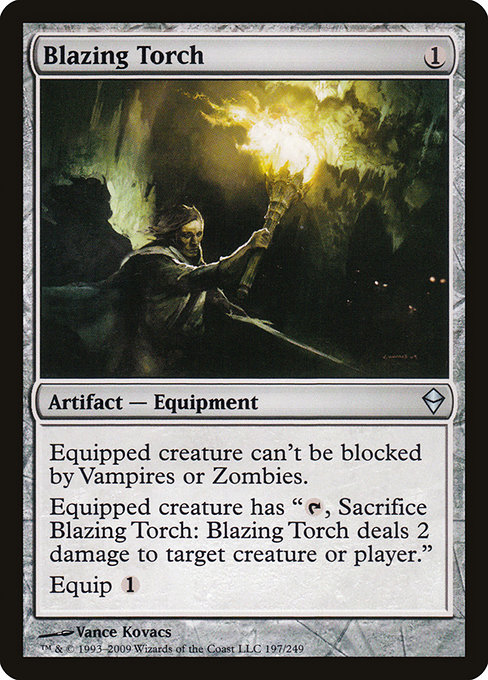 Blazing Torch - Zendikar Uncommon Card