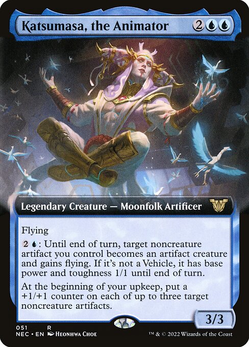 Katsumasa, the Animator - Neon Dynasty Commander Rare Card