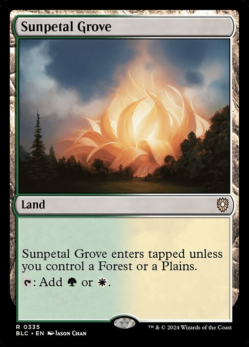Sunpetal Grove - Bloomburrow Commander Rare Card