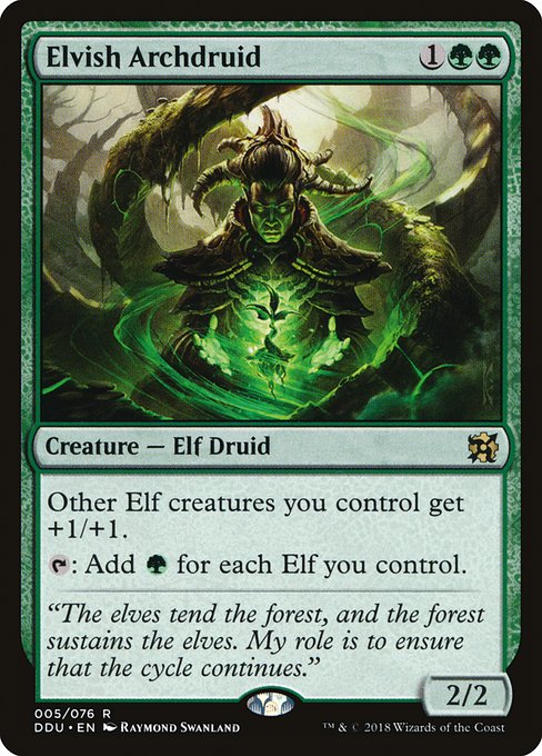 Elvish Archdruid - Duel Decks: Elves vs. Inventors Rare Card