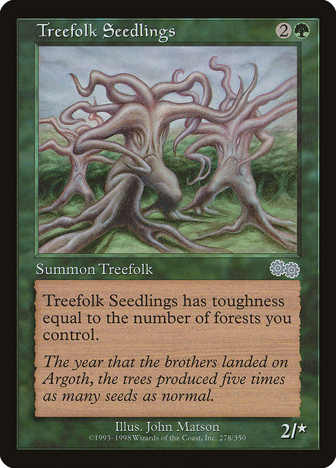 Treefolk Seedlings - Urza's Saga Uncommon Card
