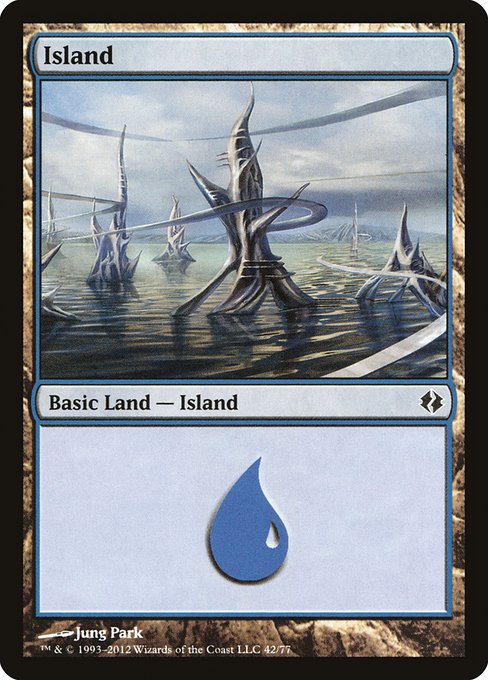 Island - Duel Decks: Venser vs. Koth Common Card