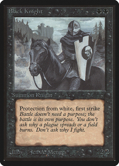 Black Knight - Limited Edition Beta Uncommon Card