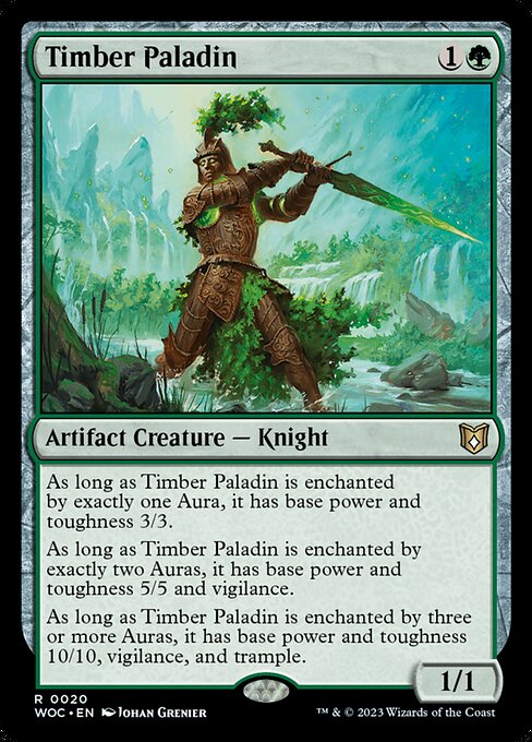 Timber Paladin - Wilds of Eldraine Commander Rare Card