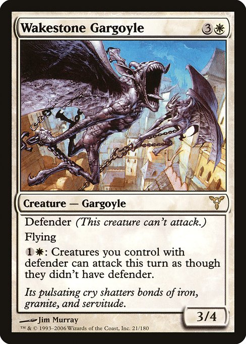 Wakestone Gargoyle - Dissension Rare Card