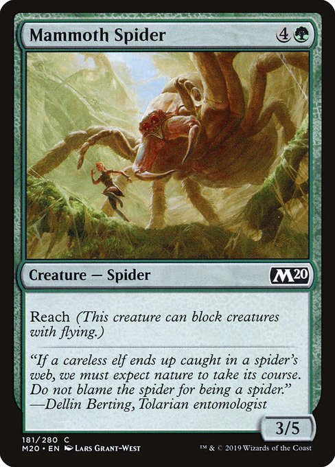 Mammoth Spider - Core Set 2020 Common Card
