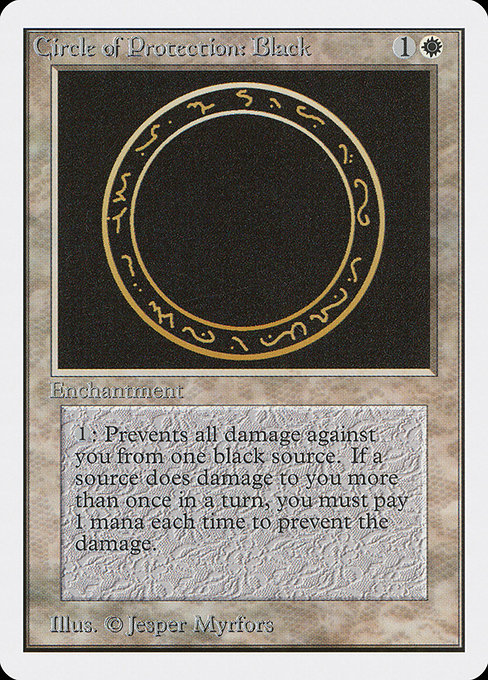 Circle of Protection: Black - Unlimited Edition Common Card