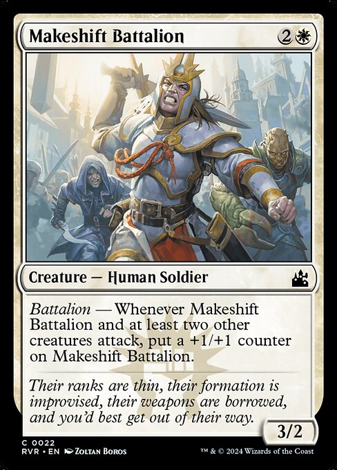 Makeshift Battalion - Ravnica Remastered Common Card