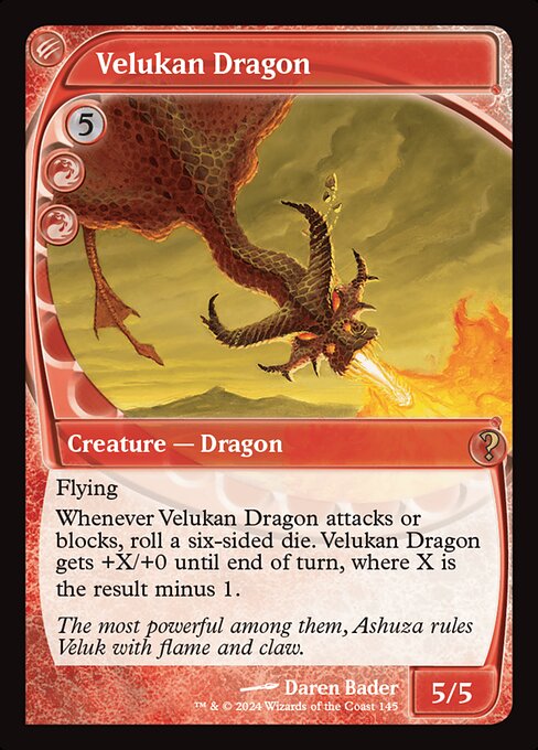Velukan Dragon - Mystery Booster 2 Rare Card