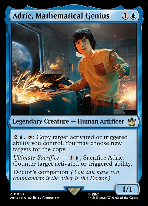Adric, Mathematical Genius - Doctor Who Rare Card