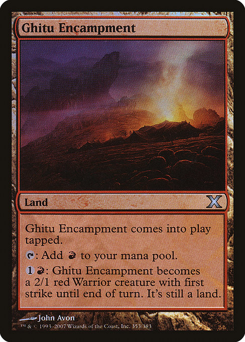 Ghitu Encampment - Tenth Edition Uncommon Card