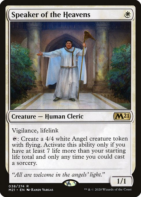Speaker of the Heavens - Core Set 2021 Rare Card