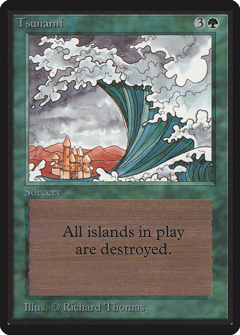 Tsunami - Limited Edition Beta Uncommon Card