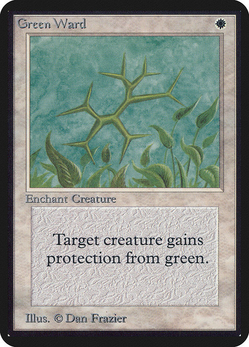 Green Ward - Limited Edition Alpha Uncommon Card