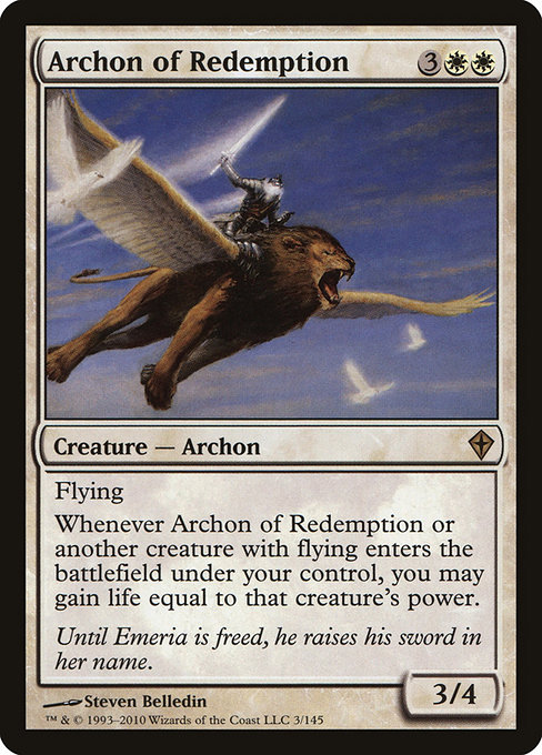 Archon of Redemption - Worldwake Rare Card