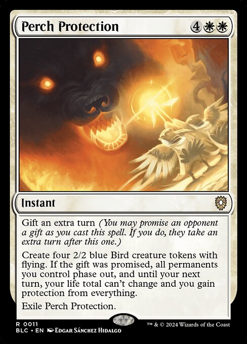 Perch Protection - Bloomburrow Commander Rare Card