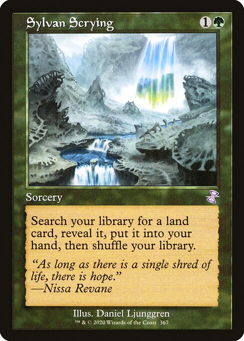 Sylvan Scrying - Time Spiral Remastered Special Card