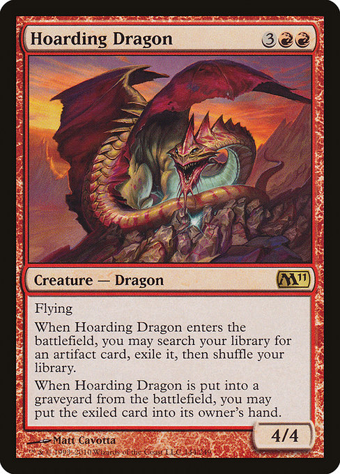 Hoarding Dragon - Magic 2011 Rare Card