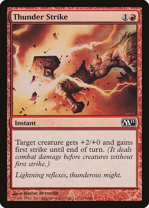 Thunder Strike - Magic 2011 Common Card