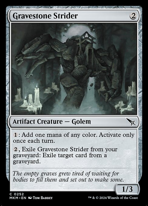 Gravestone Strider - Murders at Karlov Manor Common Card