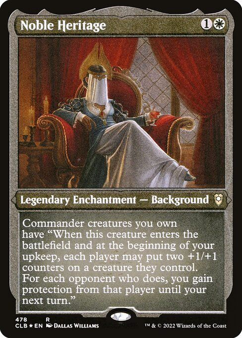 Noble Heritage - Commander Legends: Battle for Baldur's Gate Rare Card