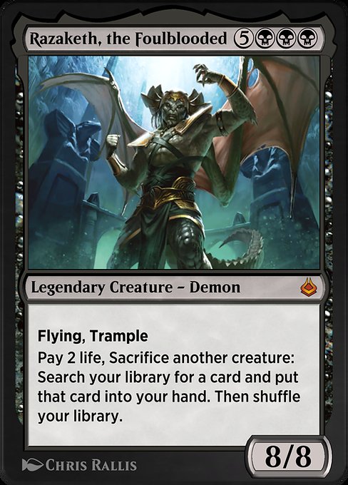 Razaketh, the Foulblooded - Amonkhet Remastered Mythic Card